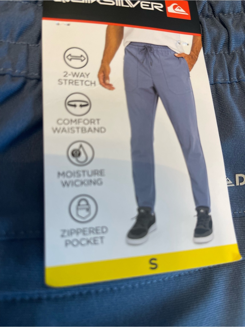 Quiksilver Men’s Drawstring Joggers - Slate Blue